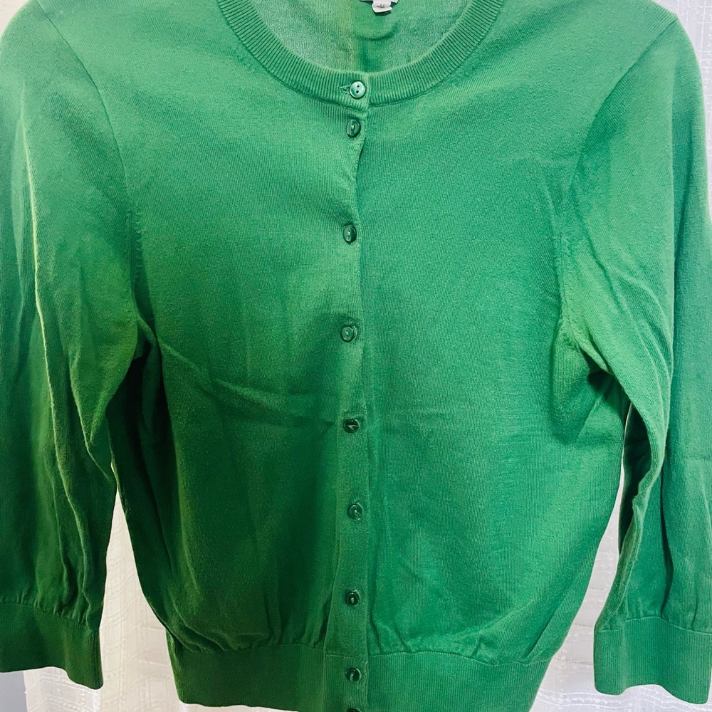 J. Crew Vibrant Green Women's Cardigan